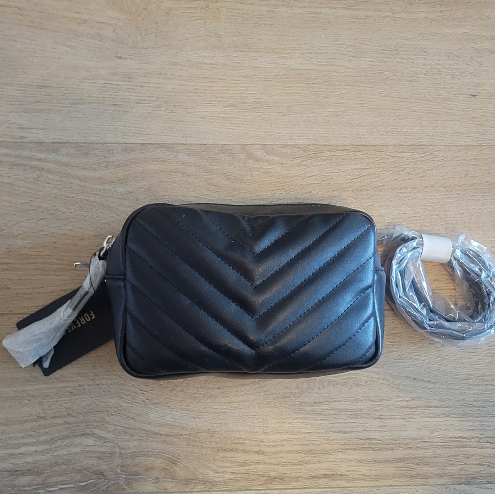 Forever 21 Black Quilted Bag